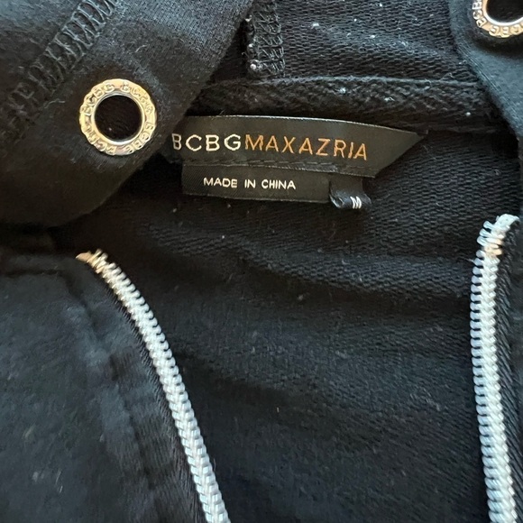 BCG max azria women’s black studded jacket size medium - Picture 10 of 10